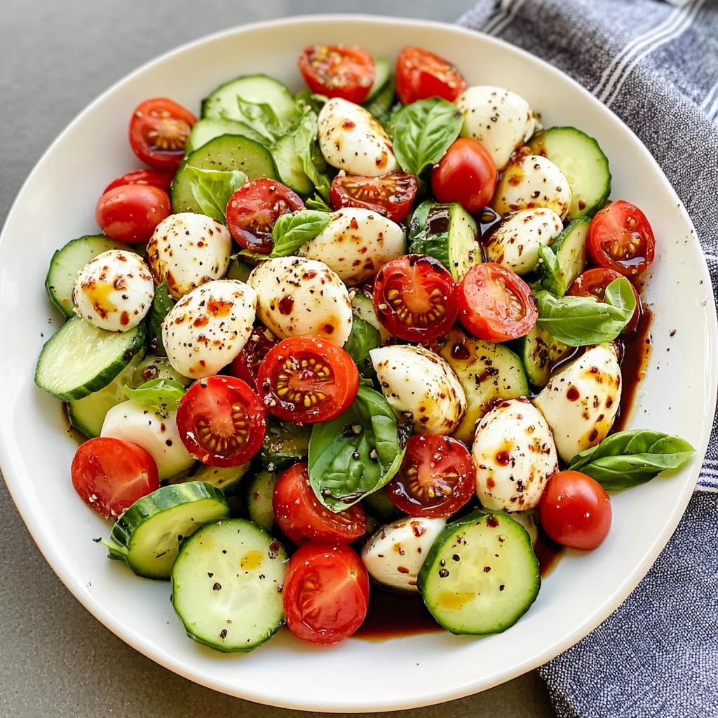 Cucumber Mozzarella Salad