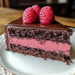 Dark Chocolate Raspberry Mousse Cake