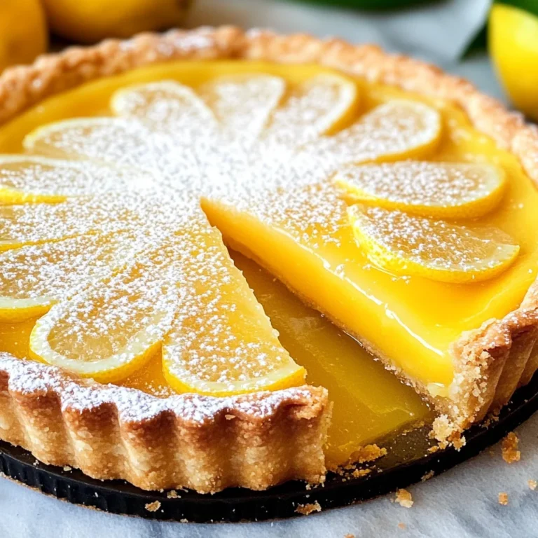 French Lemon Tart W/ Lemon Curd