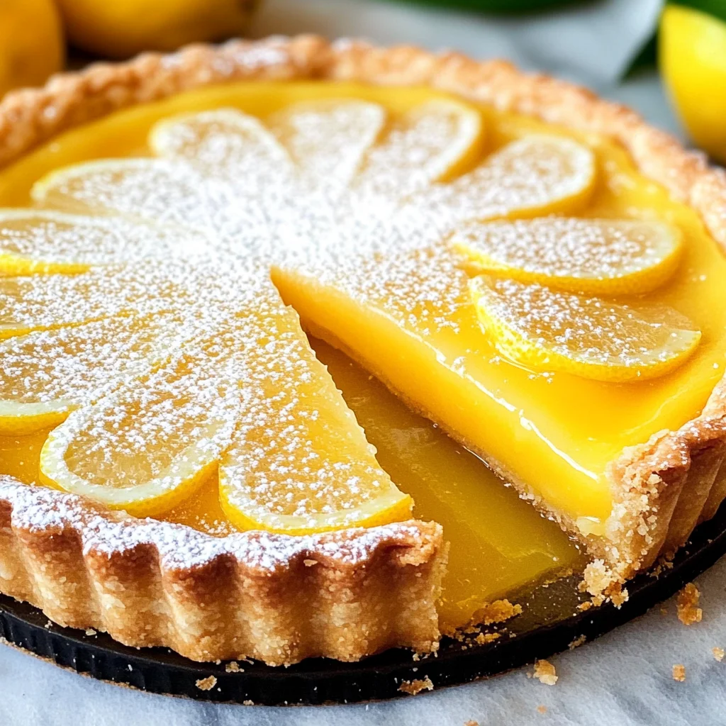 French Lemon Tart W/ Lemon Curd