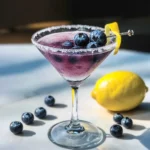 Frostbite Blueberry Martini Cocktail Recipe