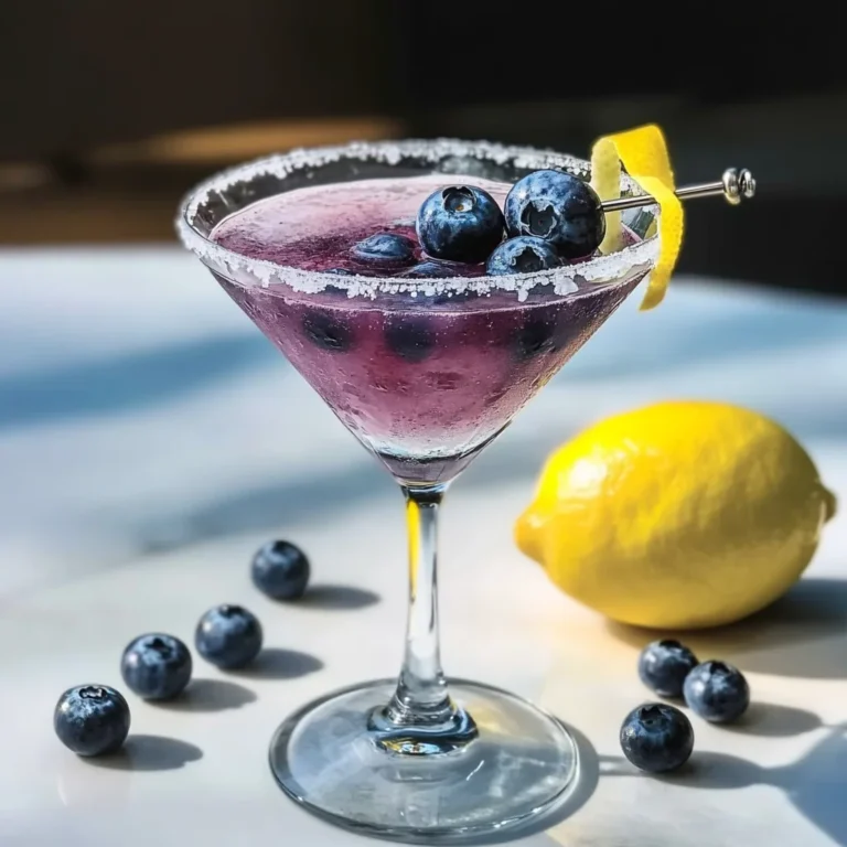 Frostbite Blueberry Martini Cocktail Recipe