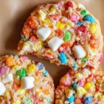 Fruity Pebble Marshmallow Cookies