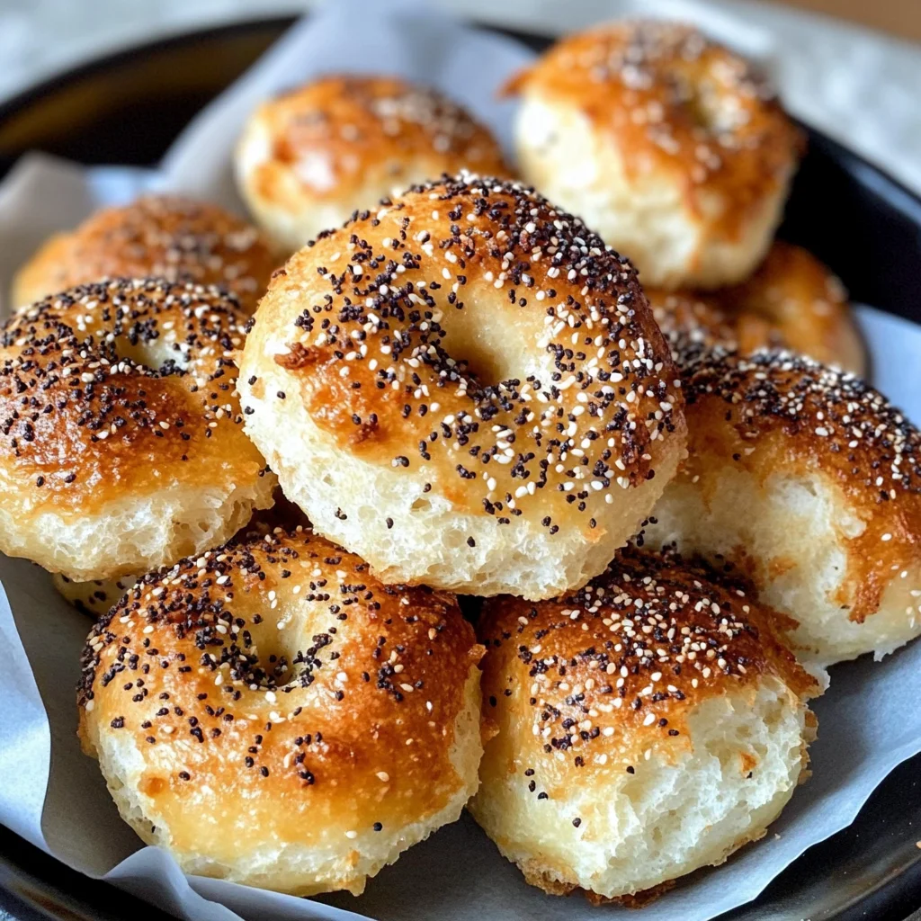 High Protein Bagel Bites- Two Ways