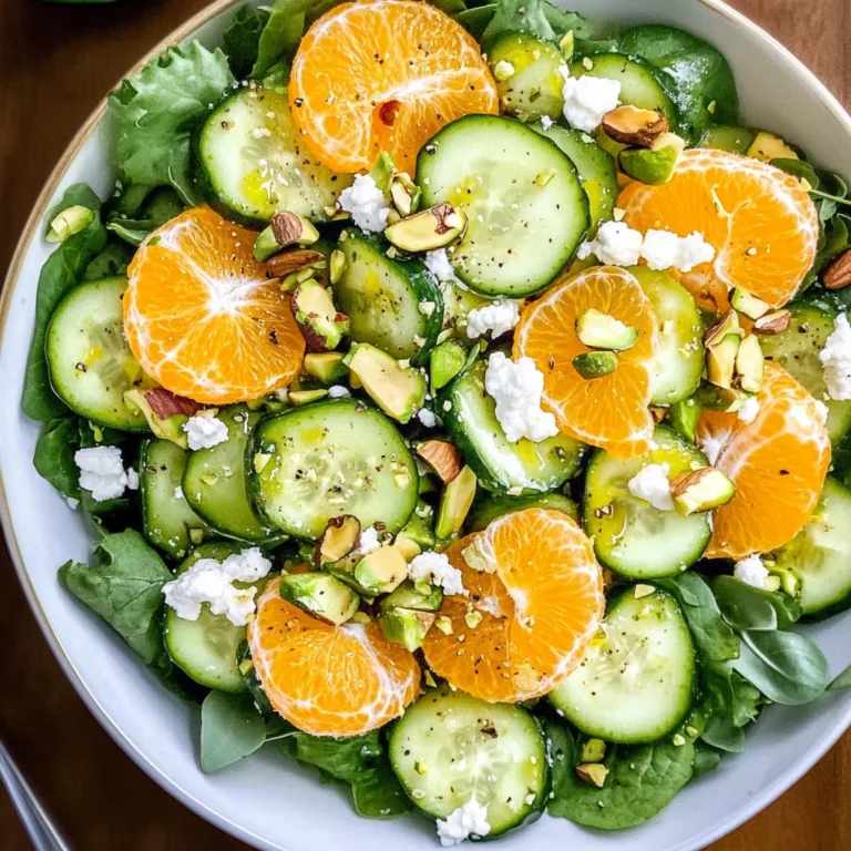 Irish Flag Clementine Cucumber Salad