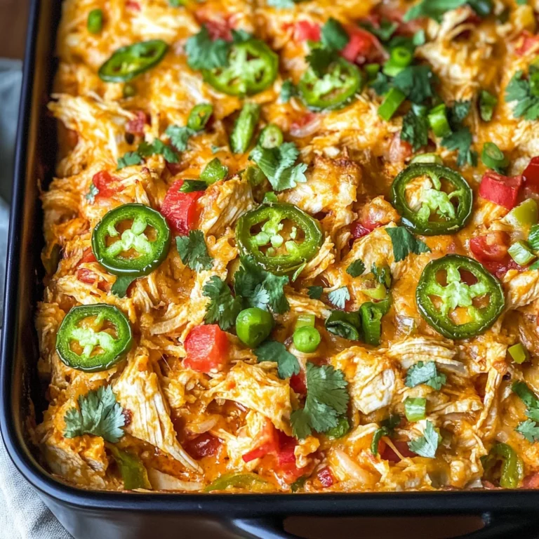 Jalapeño Buffalo Chicken Casserole: Whole30, Keto, Paleo, GF