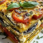 Layered Mediterranean Vegetable Lasagna with Creamy Ricotta