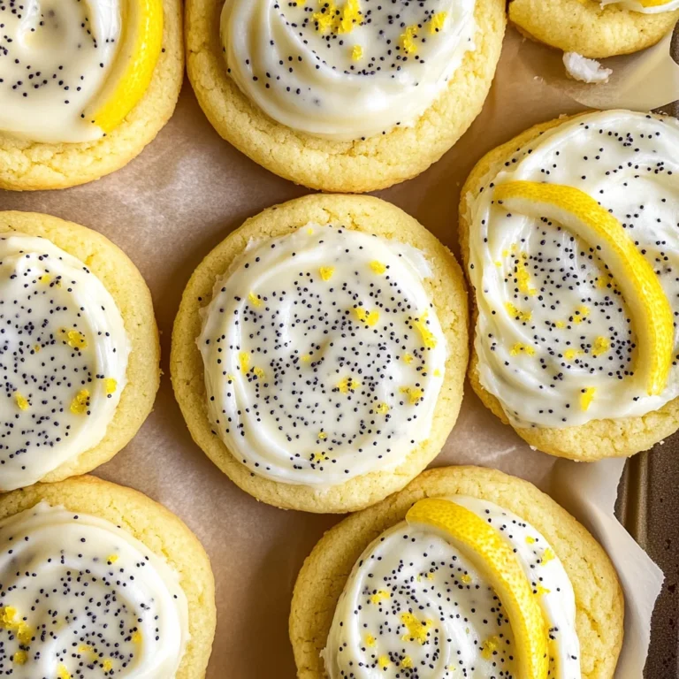 Lemon Poppy Seed Cheesecake Cookies