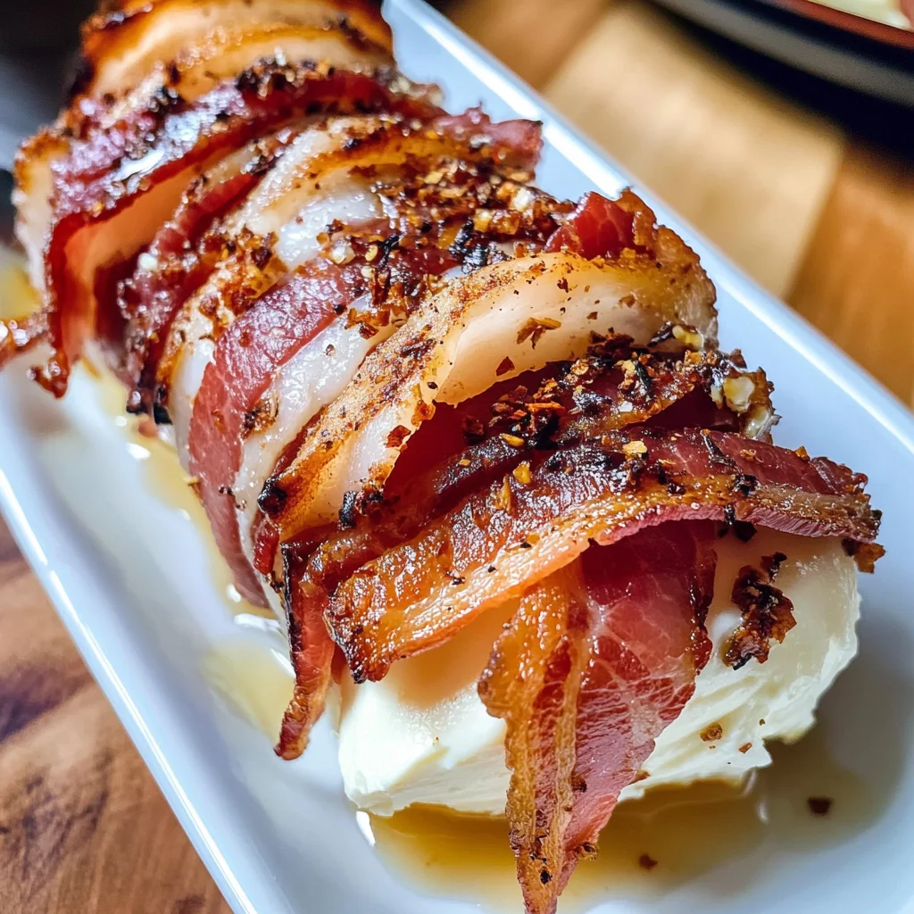 Million Dollar Bacon Goat Cheese Appetizer Log