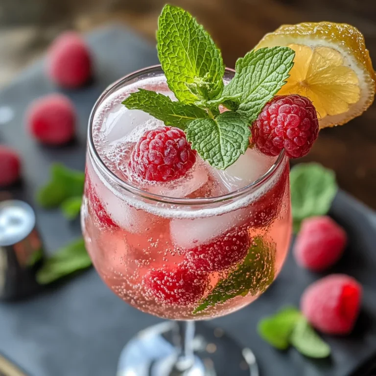 Raspberry Moscato Cocktail