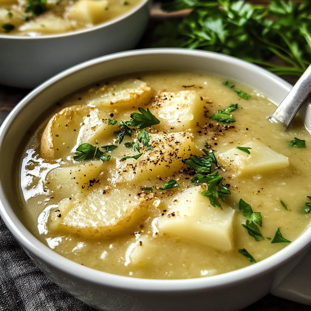 Roasted Garlic Potato Soup