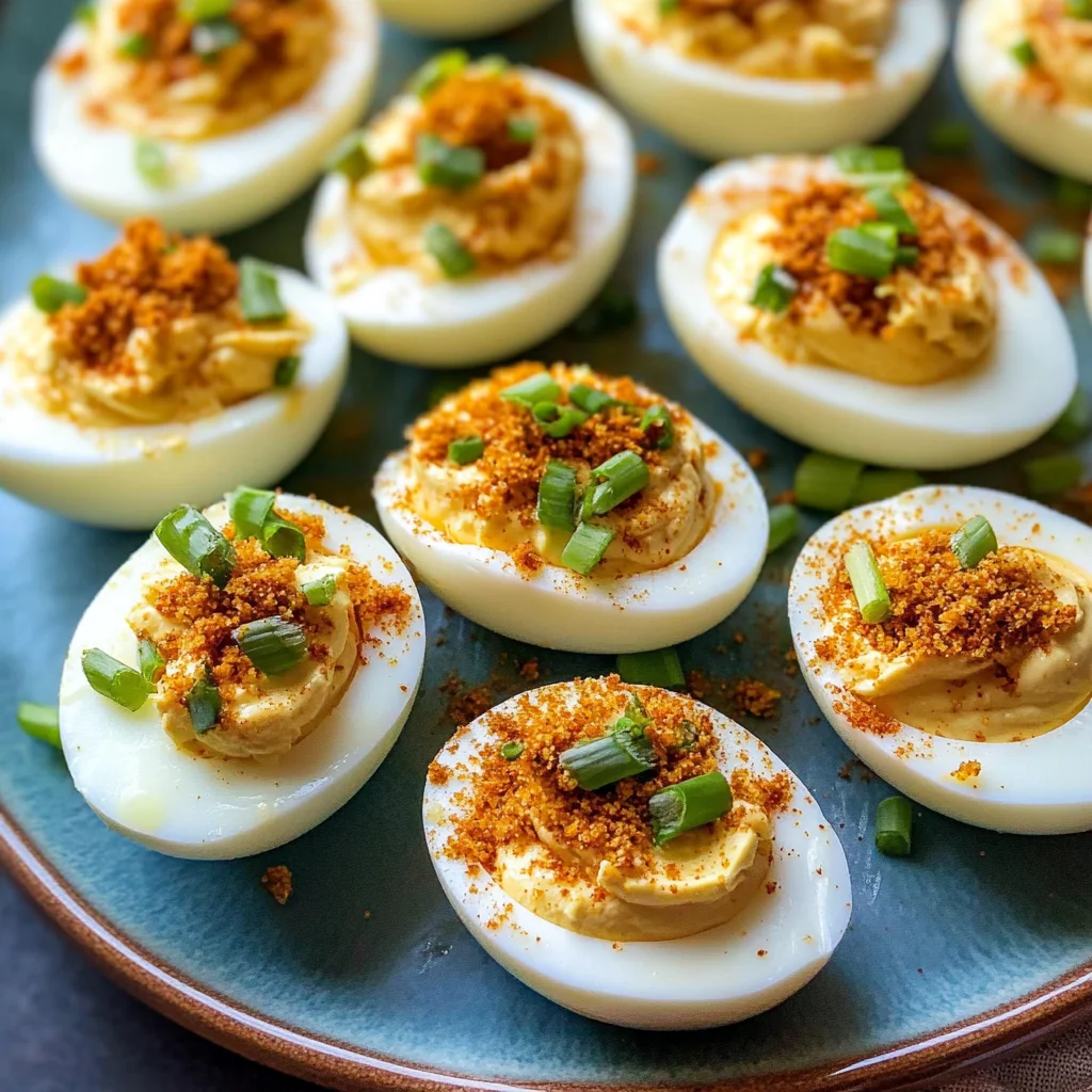 Spicy Bayou Deviled Eggs
