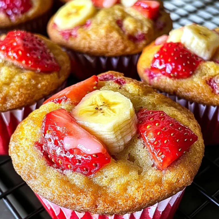 Strawberry Banana Muffins