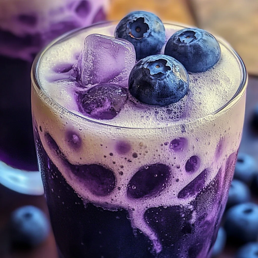 Sugar Free Blueberry Italian Cream Soda