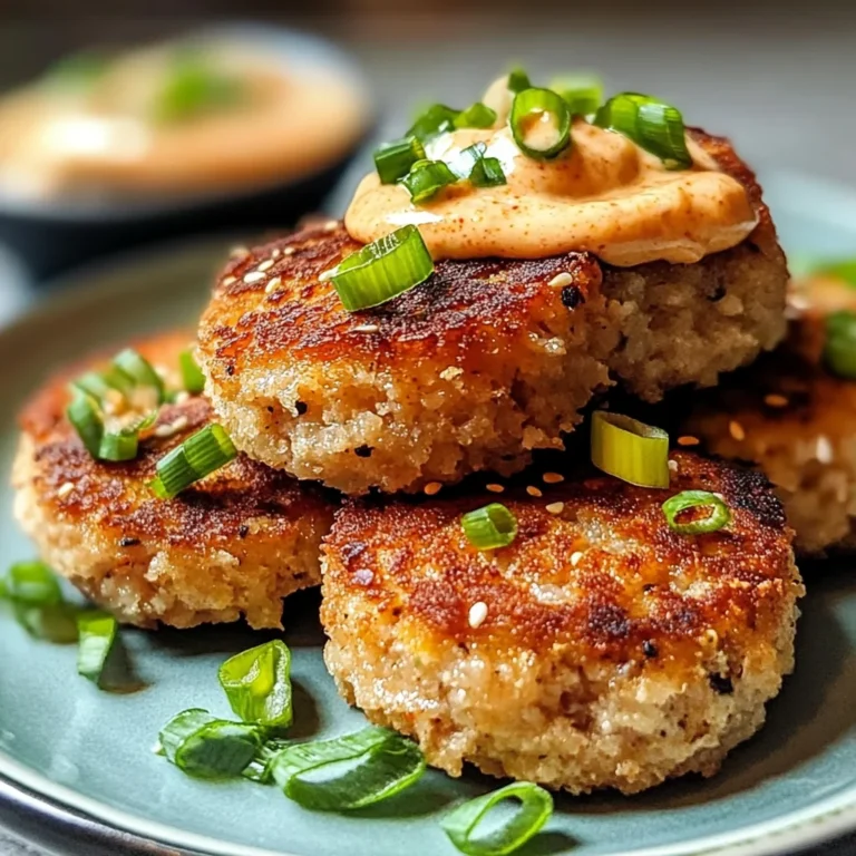 Asian Tuna Cakes with Spicy Mayo