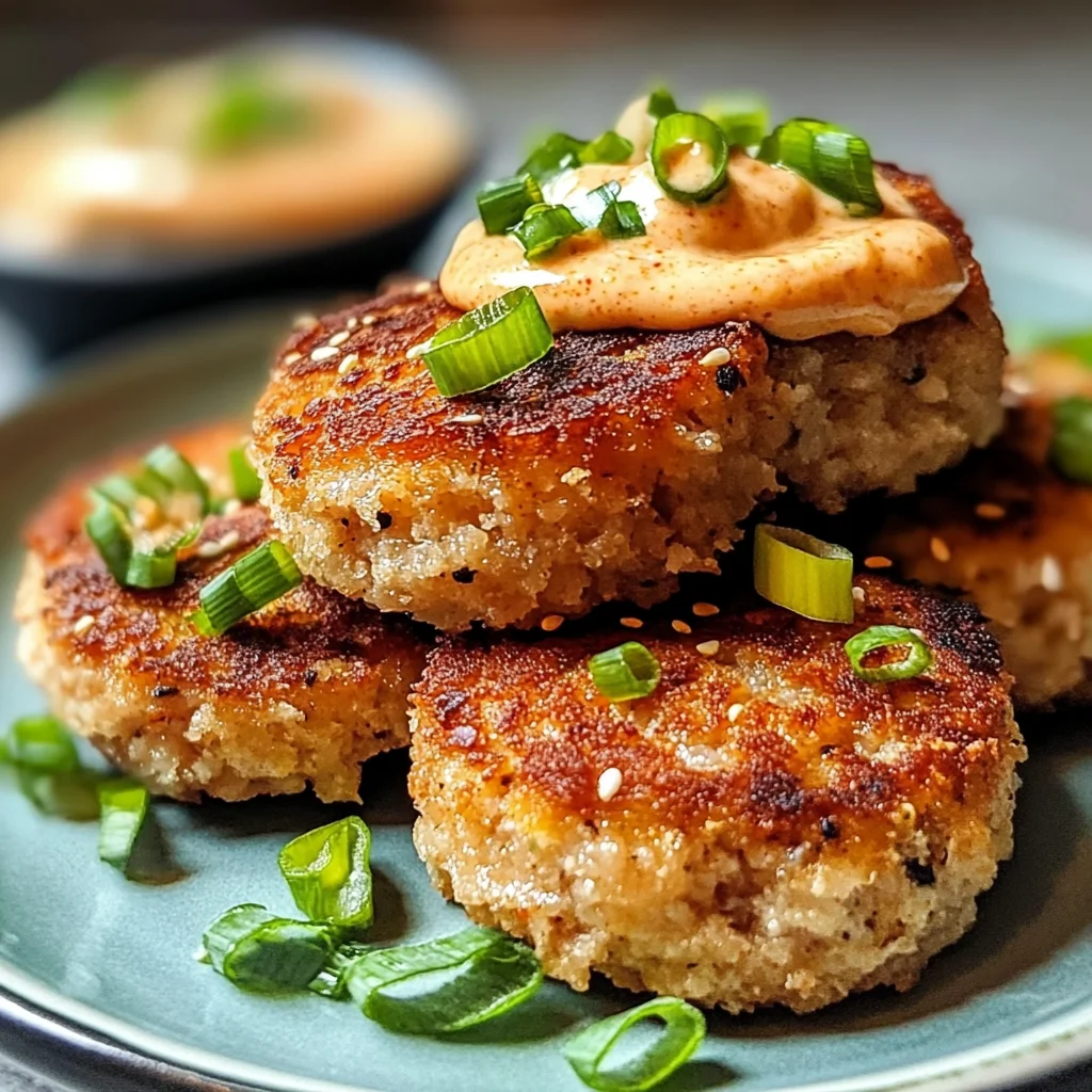 Asian Tuna Cakes with Spicy Mayo