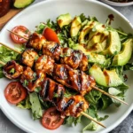 BBQ Chicken Skewer Salad