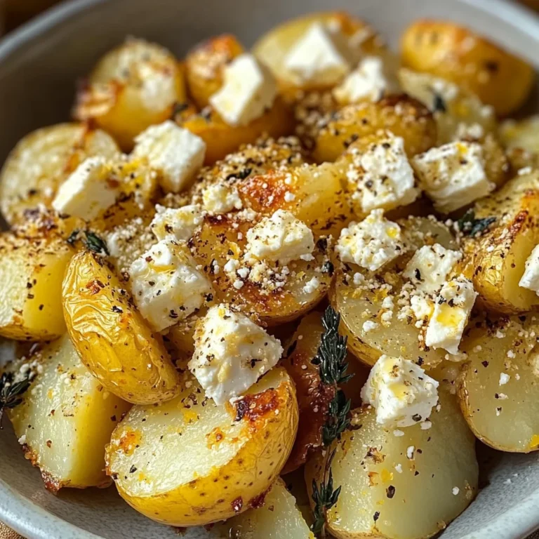 Baked Feta Potatoes with Lemon