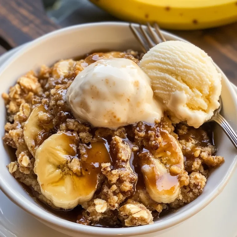 Bananas Foster Crisp