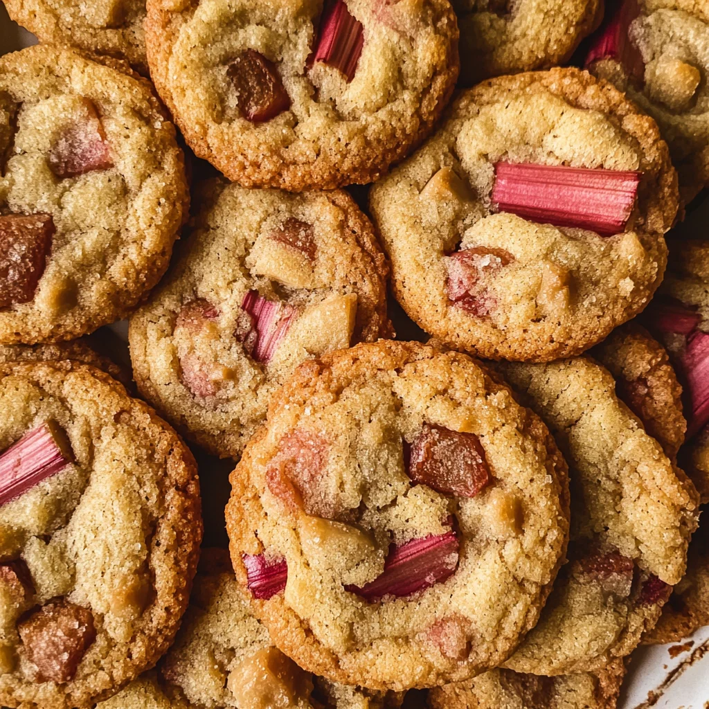Brown Sugar Rhubarb Cookies