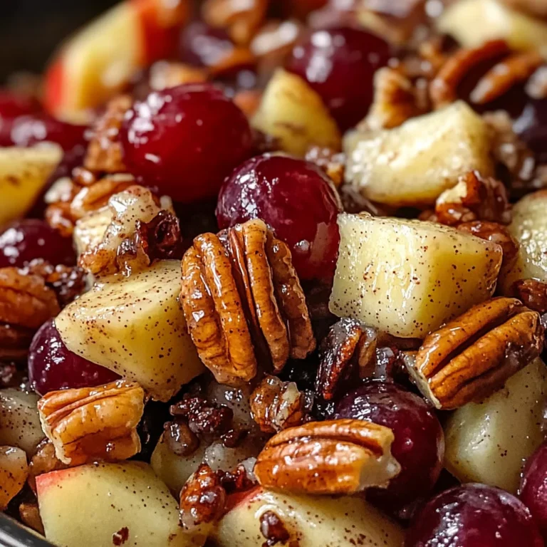 Cinnamon Apple Grape Salad