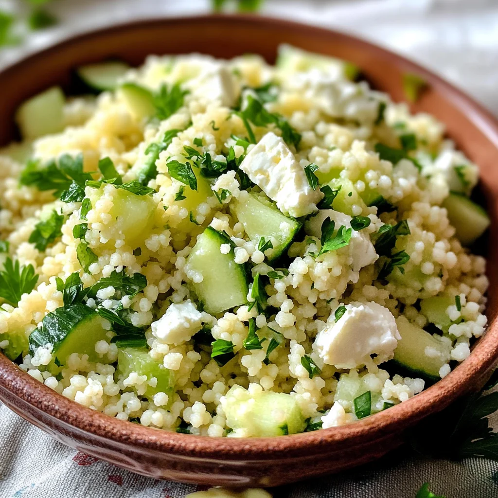 Cucumber Lemon Couscous Salad