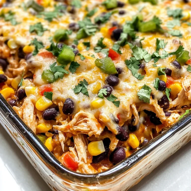 Easy Chicken Burrito Casserole