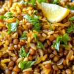 Easy Mediterranean Lentils and Rice
