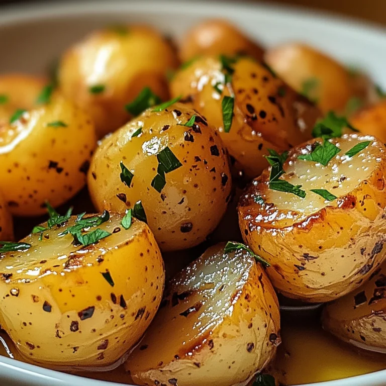Garlic Sauce Baby Potatoes