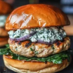 Greek Chicken Burgers with Tzatziki