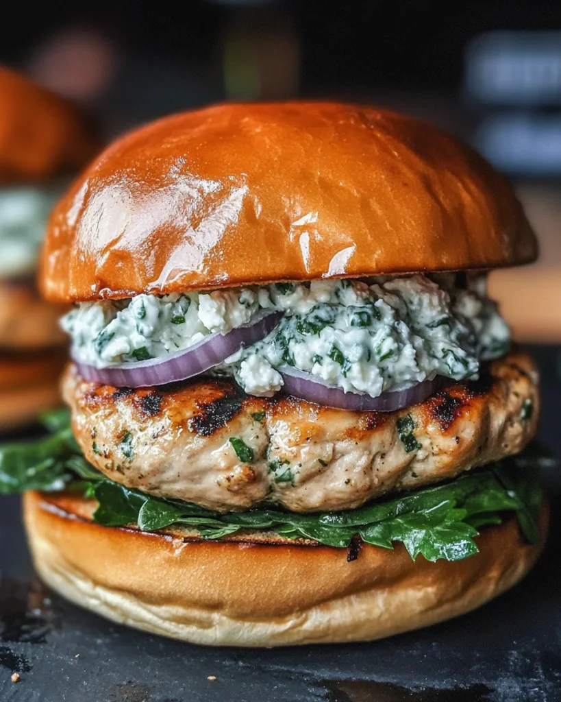 Greek Chicken Burgers with Tzatziki