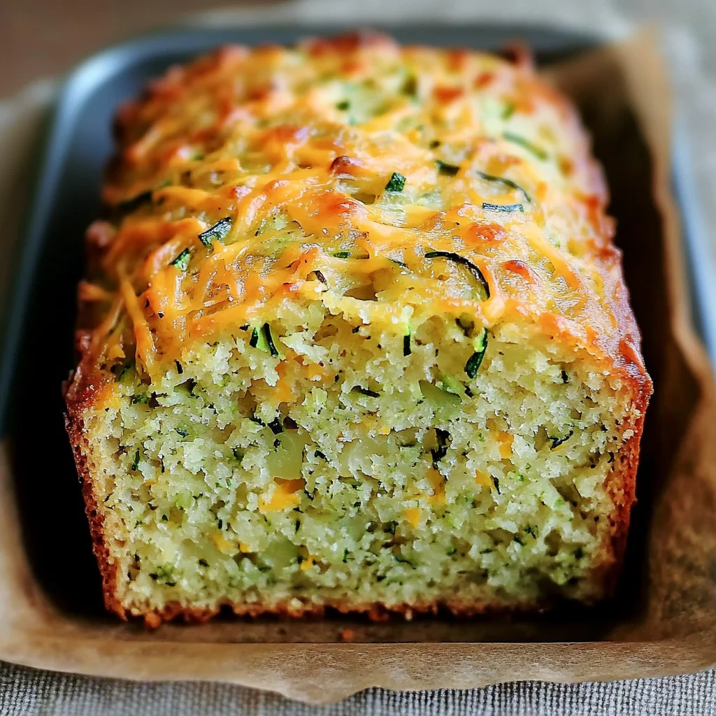 Green Onion Zucchini Cheddar Quick Bread