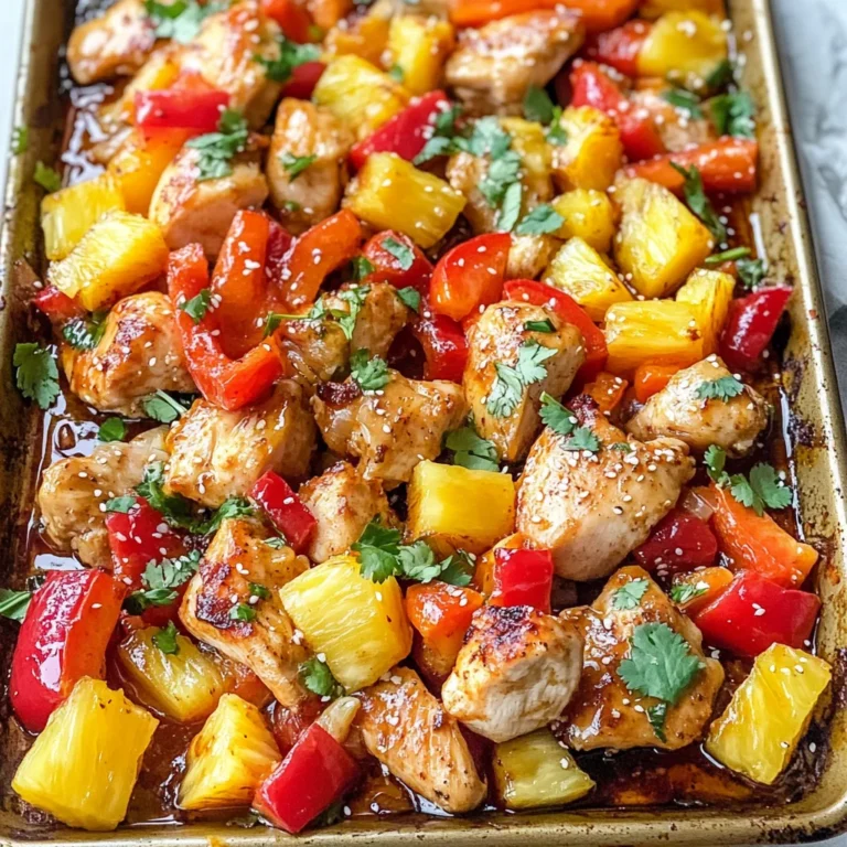 Hawaiian Chicken Sheet Pan Meal (Whole30, Paleo, Low Carb)