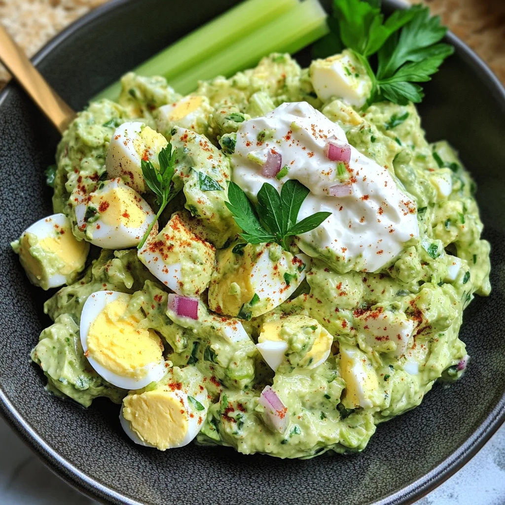 Herby Avocado Egg Salad (10-minute lunch!)