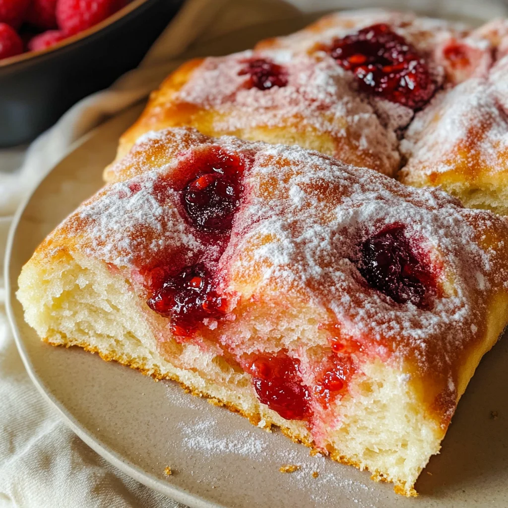 Homemade Jam Donut Focaccia