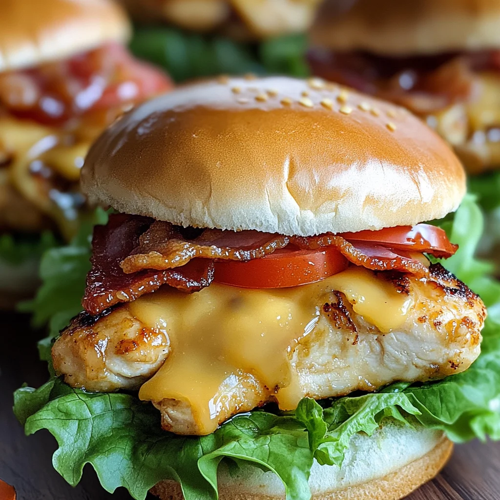 Honey Mustard BLT Chicken Sliders