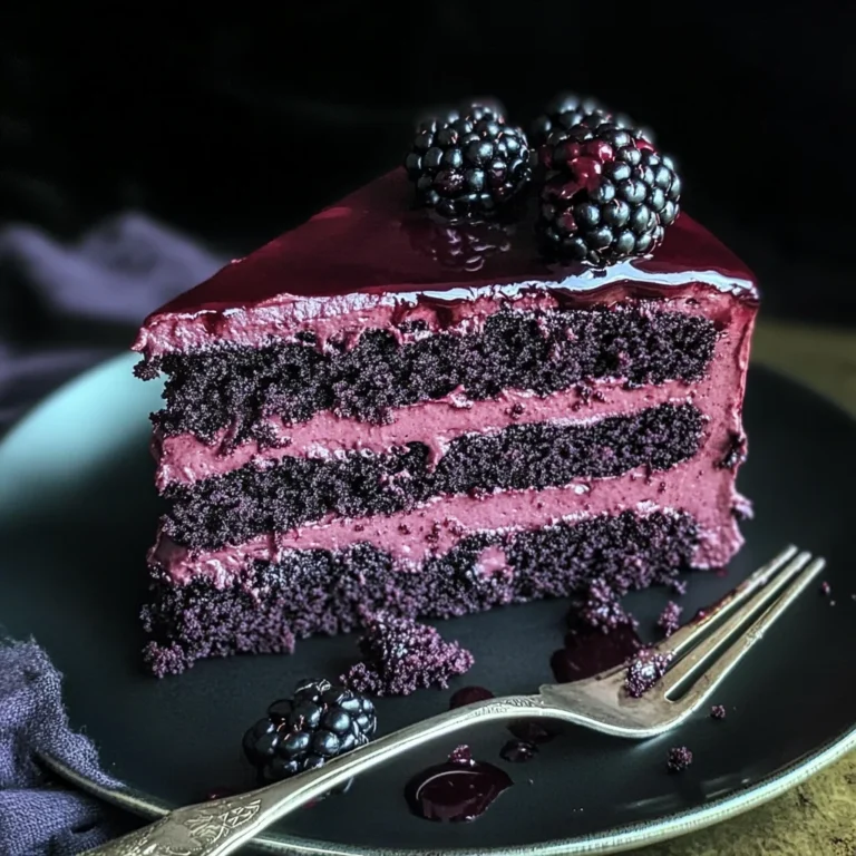 How to Make a Decadent Blackberry Velvet Gothic Cake at Home
