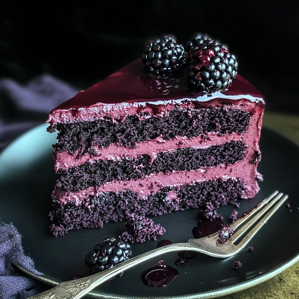 How to Make a Decadent Blackberry Velvet Gothic Cake at Home