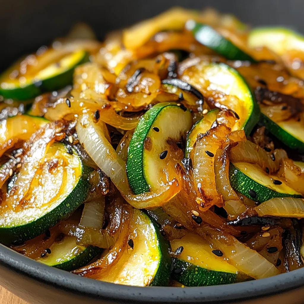 Japanese Zucchini & Onion Stir-Fry