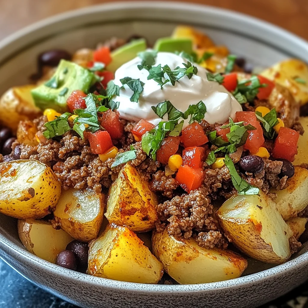 Loaded Southwest Potato Bowls