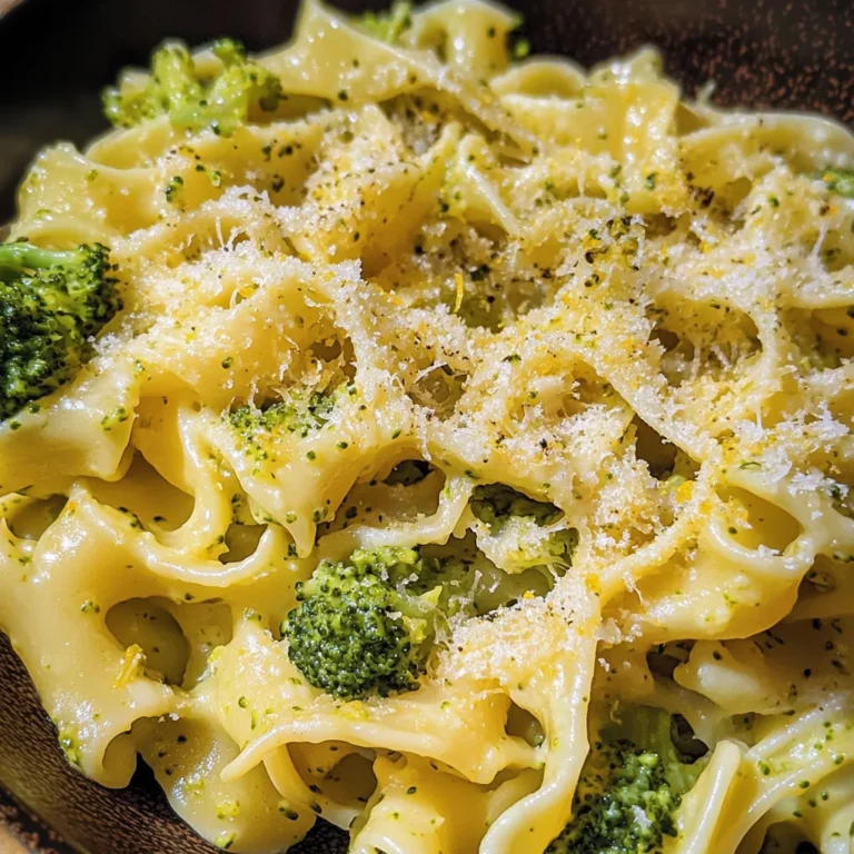 Mafaldine Pasta Limone with Broccoli