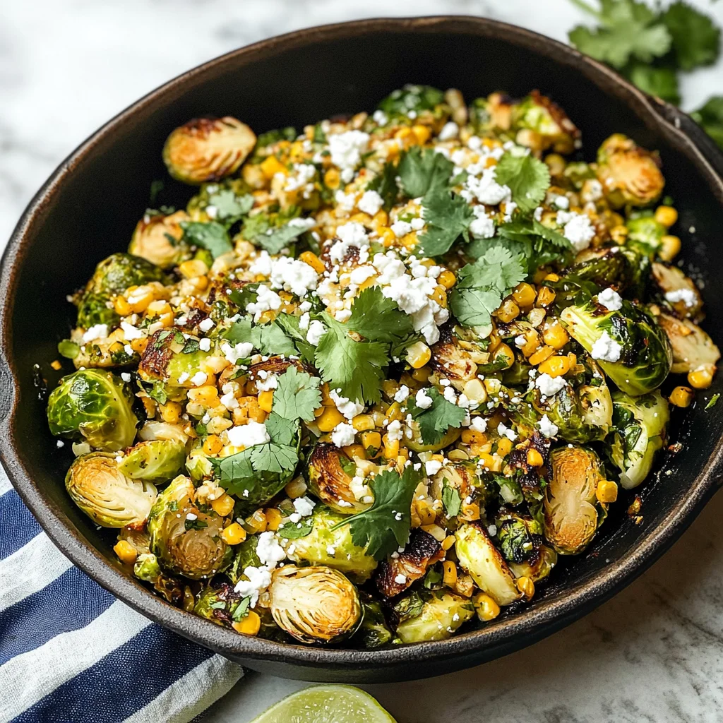 Mexican Street Corn Brussels Sprouts: A Flavorful Twist on a Classic Dish