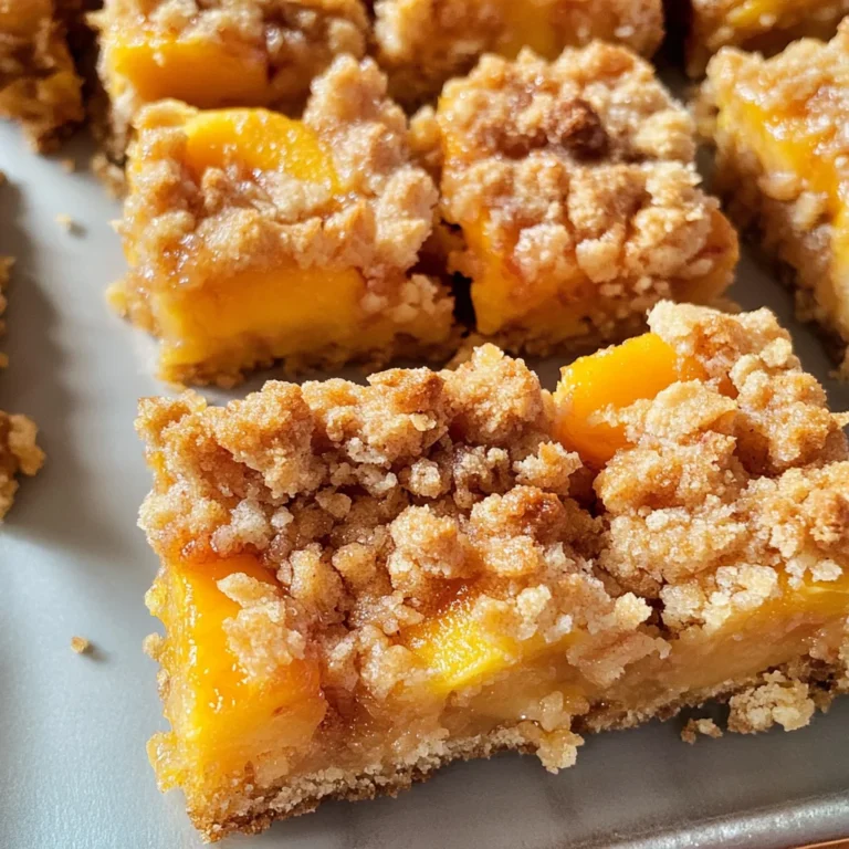 Peach Crumble Bars