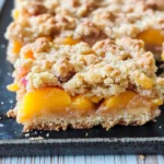 Peaches and Cream Crumble Bars