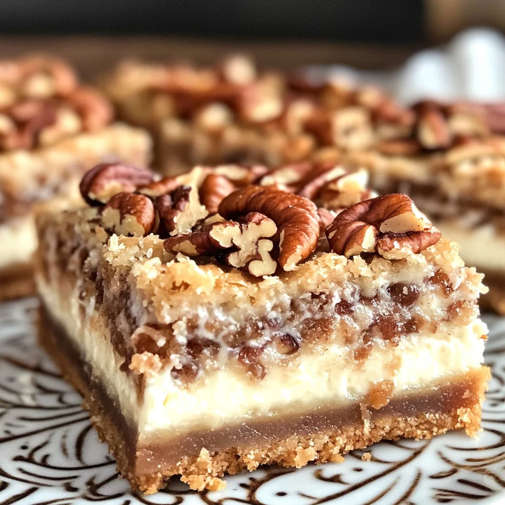 Pecan Pie Cheesecake Bars