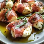 Prosciutto Wrapped Mozzarella Bites