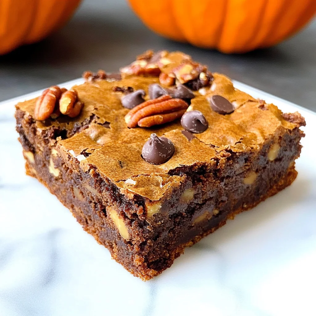 Pumpkin Spice Brownies