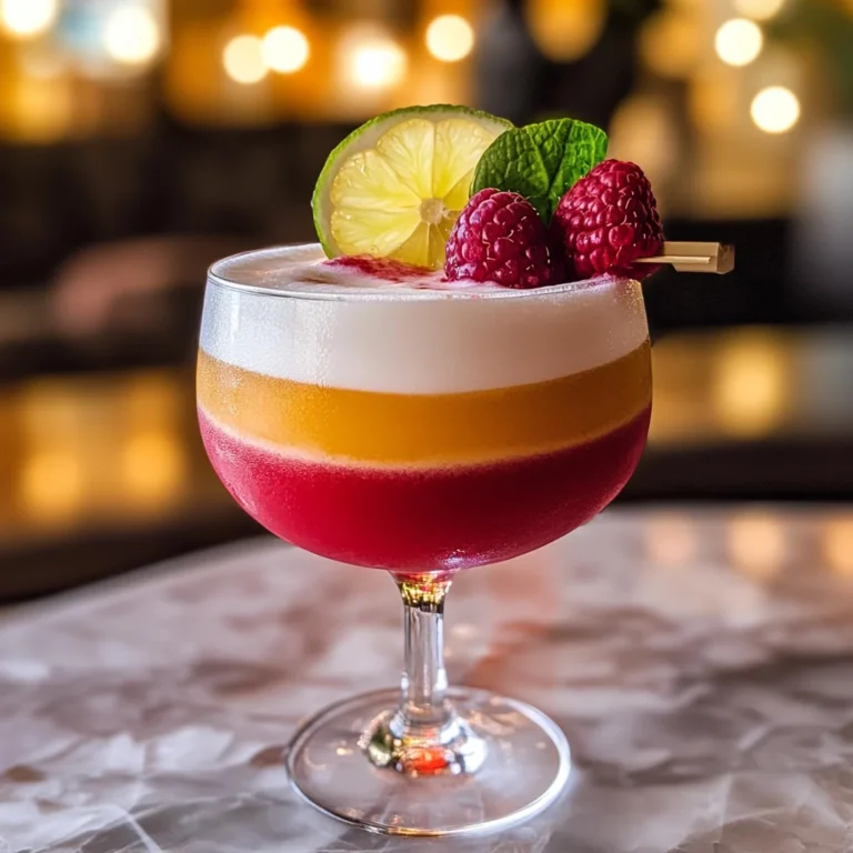 Raspberry Passionfruit Tequila Sour