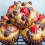 STRAWBERRY CHOCOLATE CHIP MUFFINS