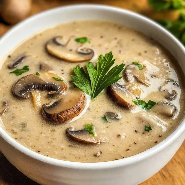 Skinny Cream of Mushroom Soup